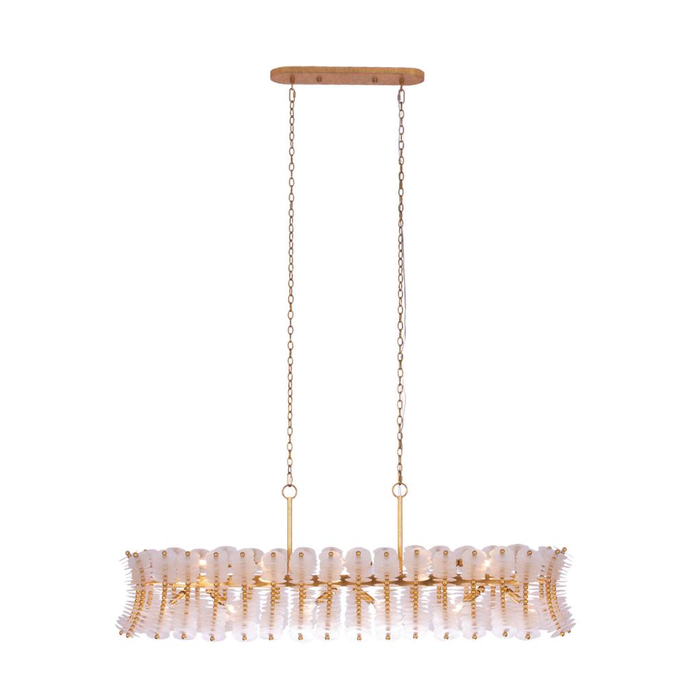 Kalco Lighting GOSSAMER 523661OL Island - Oxidized Gold Leaf