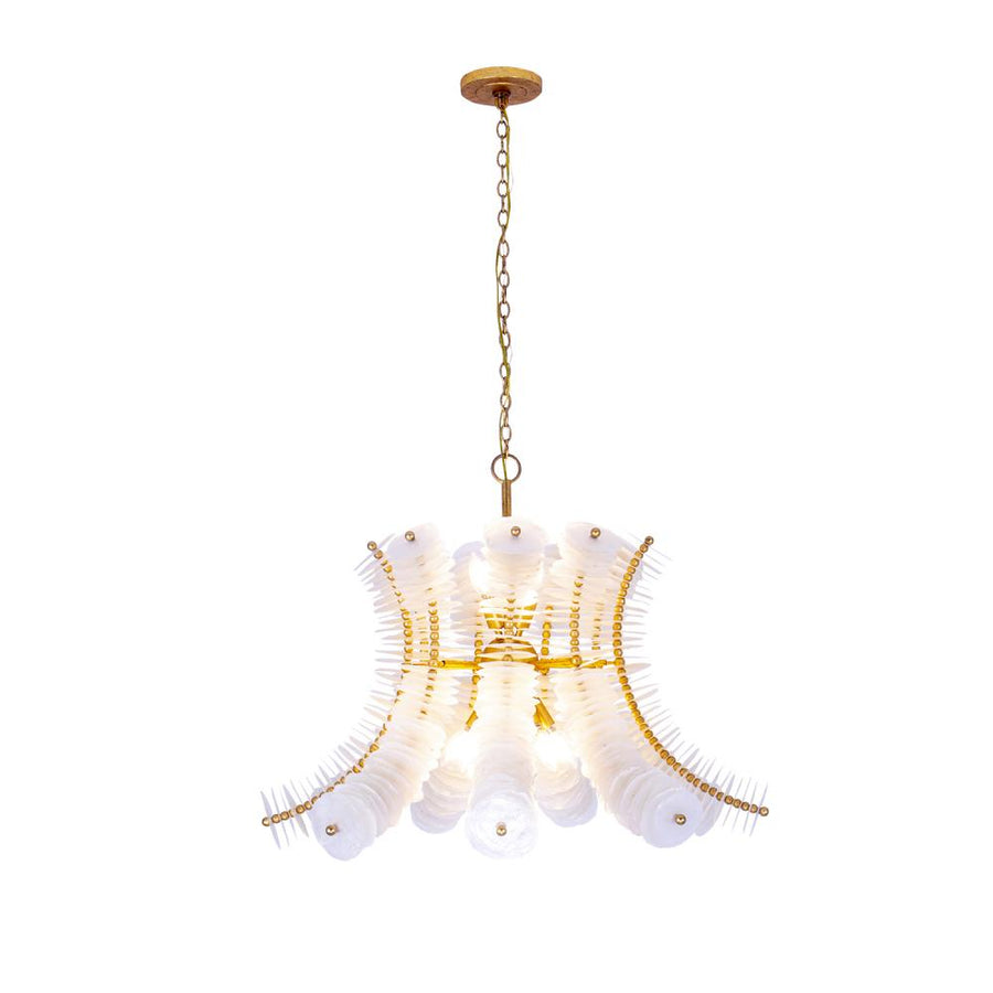 Gossamer 32 Inch Pendant – Oxidized Gold Leaf – 523670OL