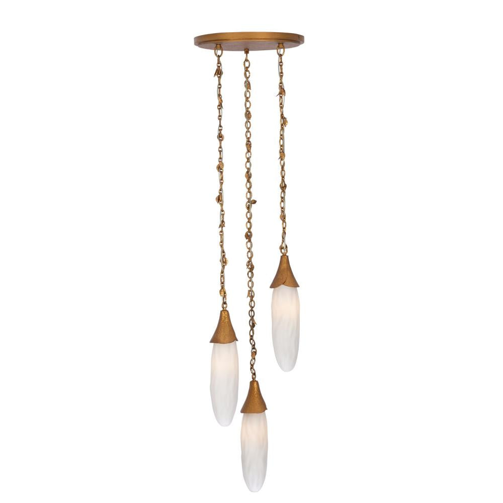 Bougainvillea 14 Inch Pendant – Warm Gold – 523956WGL