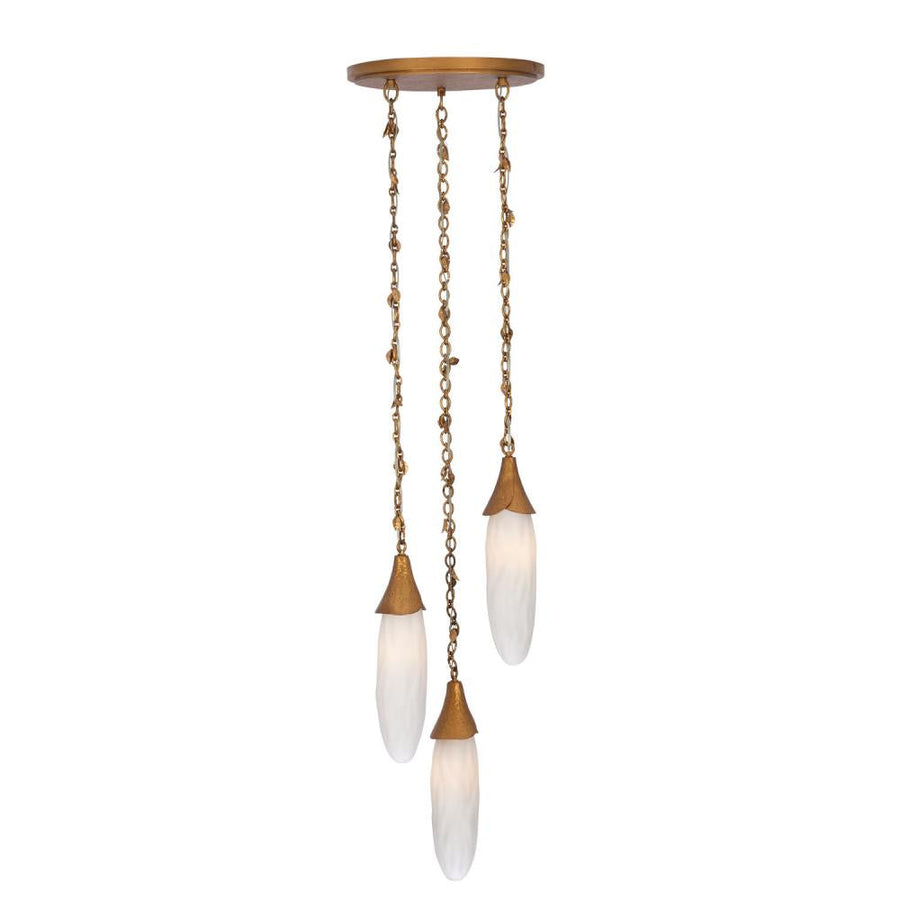 Bougainvillea 14 Inch Pendant – Warm Gold – 523956WGL