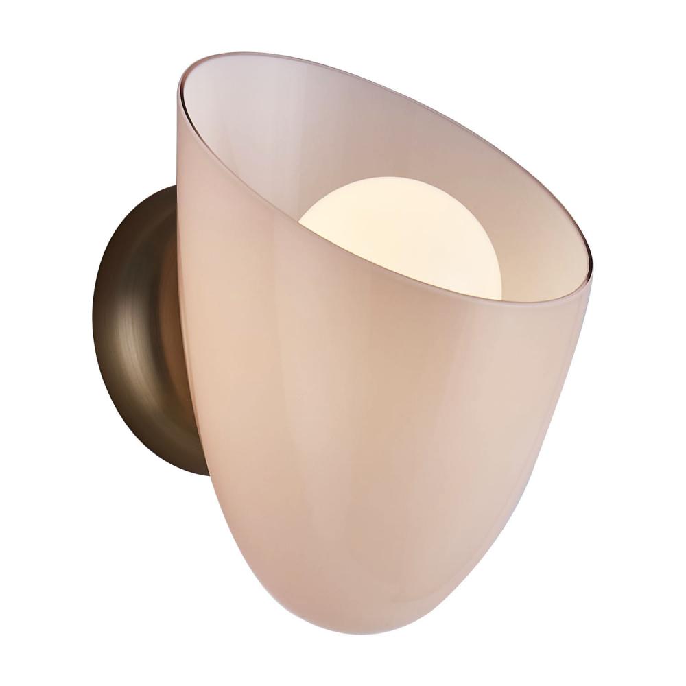 Cocoon 8 Inch Wall Sconce – Winter Brass – 524321WB