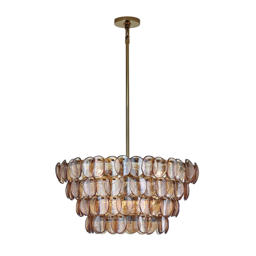 Kalco Lighting UROKO 524655PWB Pendant Mid Century Modern - Polished Winter Brass