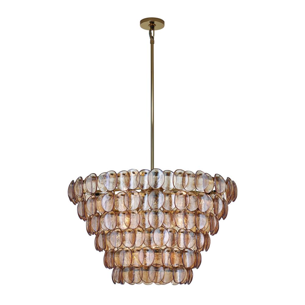 Kalco Lighting UROKO 524656PWB Pendant Mid Century Modern - Polished Winter Brass