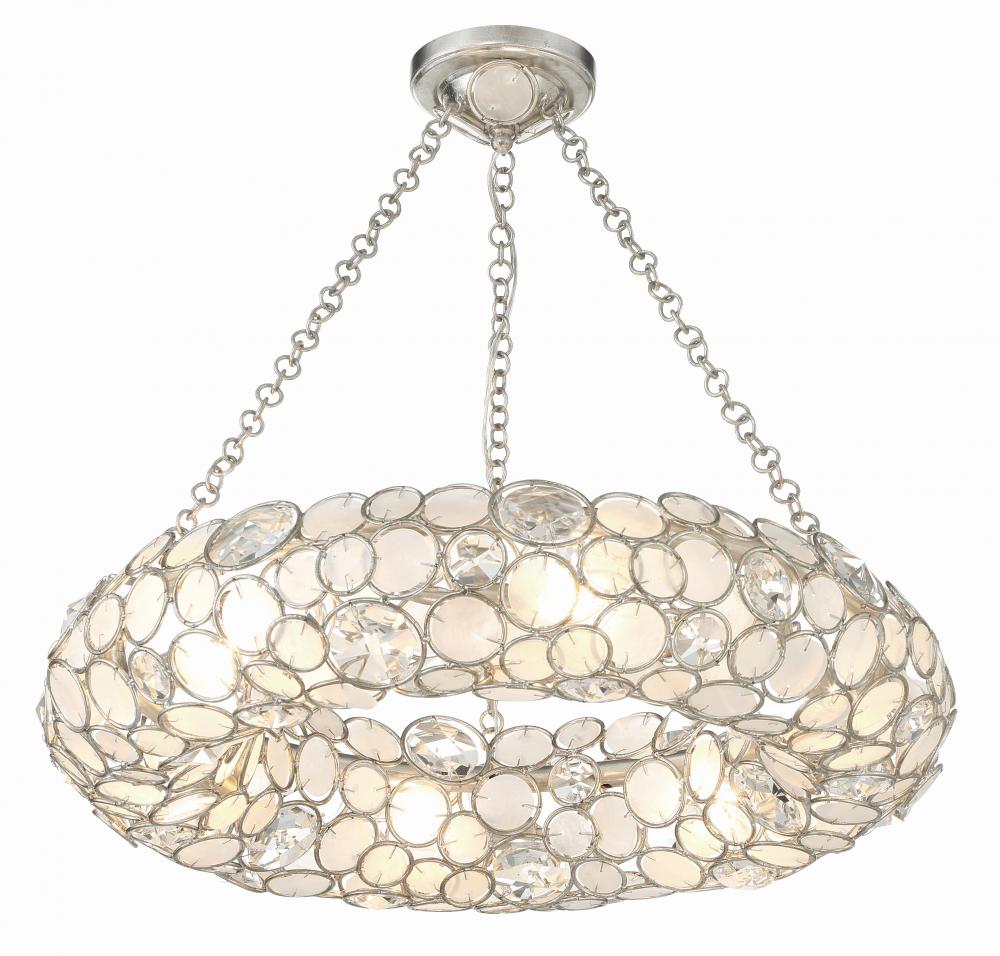 Crystorama PALLA 525-SA Chandelier Americana - Antique Silver