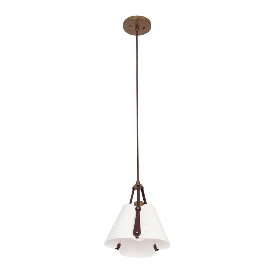 Embrace 12 Inch Pendant – Pearlized Antique Brass – 525211PAB