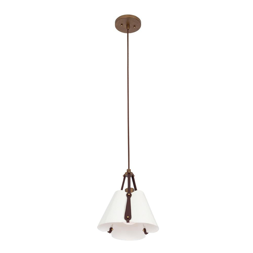 Embrace 12 Inch Pendant – Pearlized Antique Brass – 525211PAB