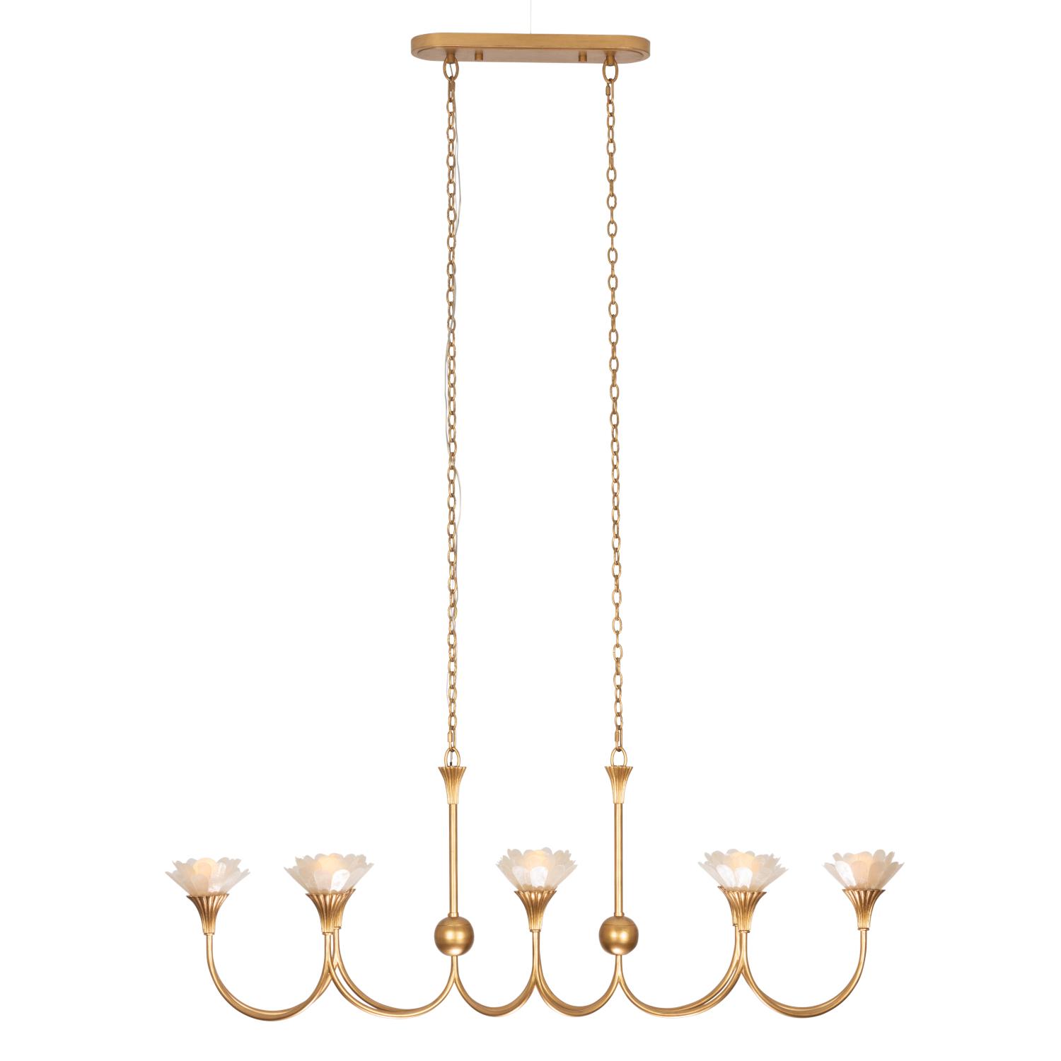 Kalco lighting 525361MG FLORA ISLAND LIGHT - Modern Gold