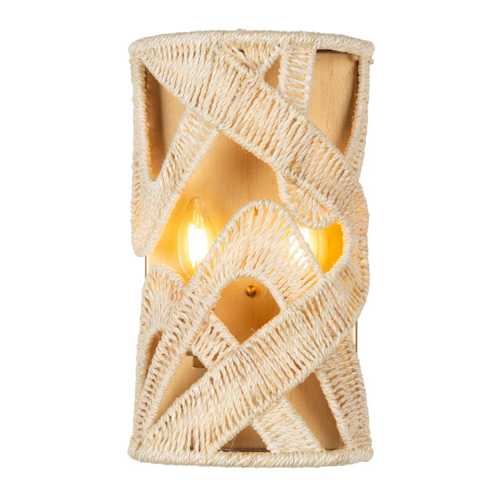 Soga 8 Inch Wall Sconce – Modern Gold And White – 525721MGW