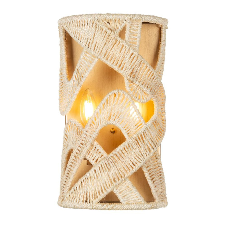 Soga 8 Inch Wall Sconce – Modern Gold And White – 525721MGW