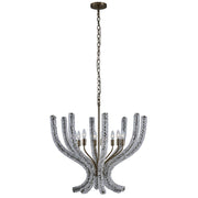 CORAL 30 IN CLEAR CHANDELIER