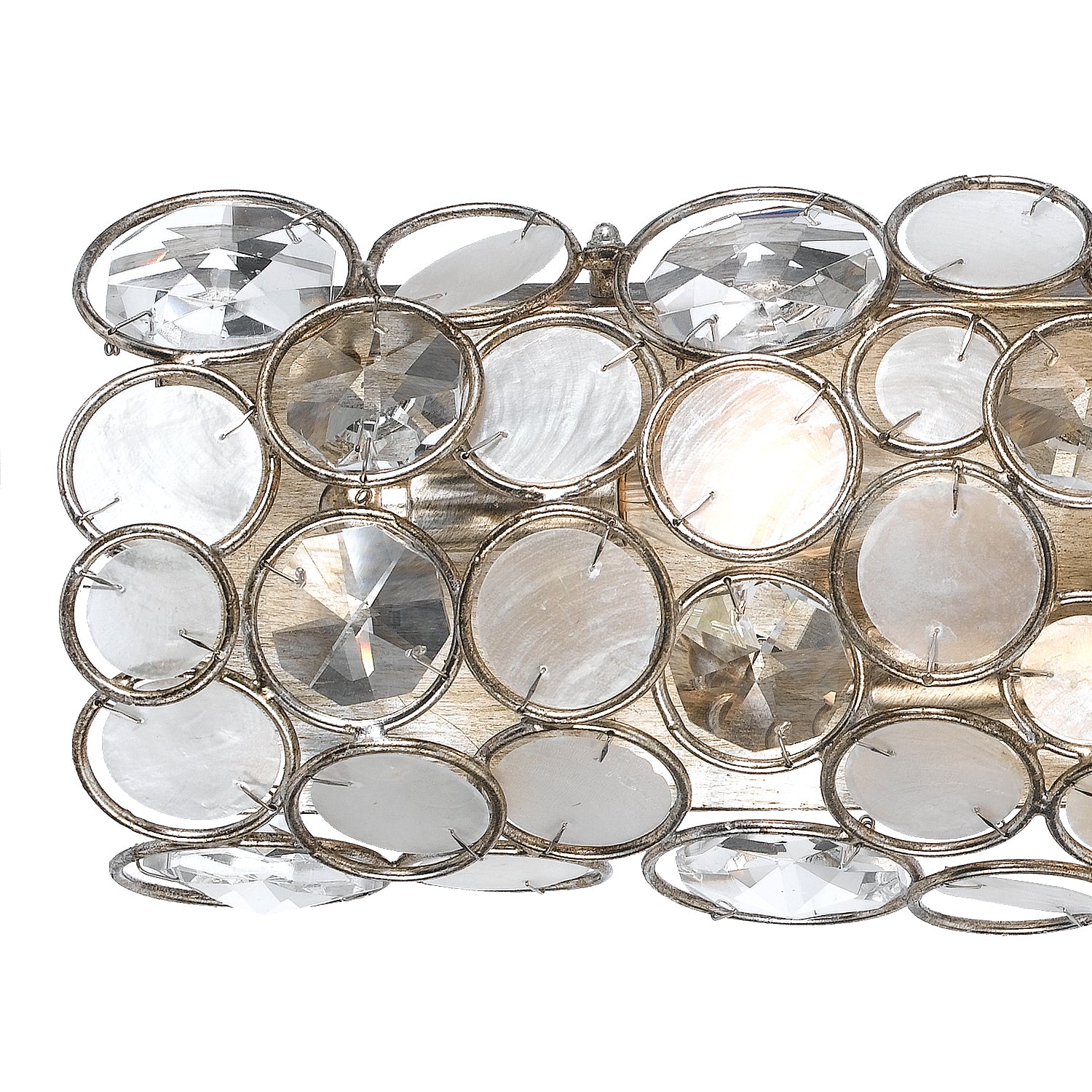 Crystorama Palla 526-SA – 24 Inch – 4 Light – Bath Vanity Light – Antique Silver – Damp Rated