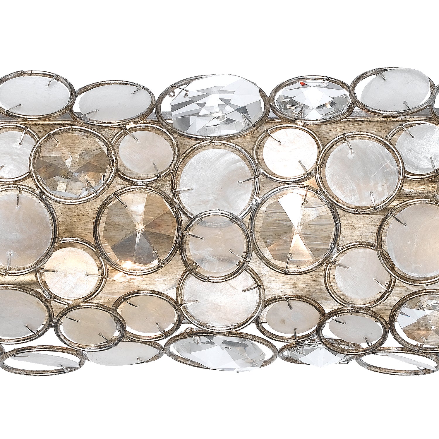 Crystorama Palla 526-SA – 24 Inch – 4 Light – Bath Vanity Light – Antique Silver – Damp Rated