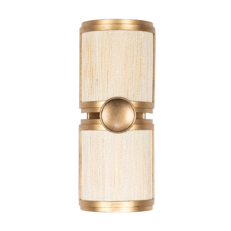 Button Wall Sconce – PEARLIZED ANTIQUE BRASS MODERN GOLD – 526821PABMG