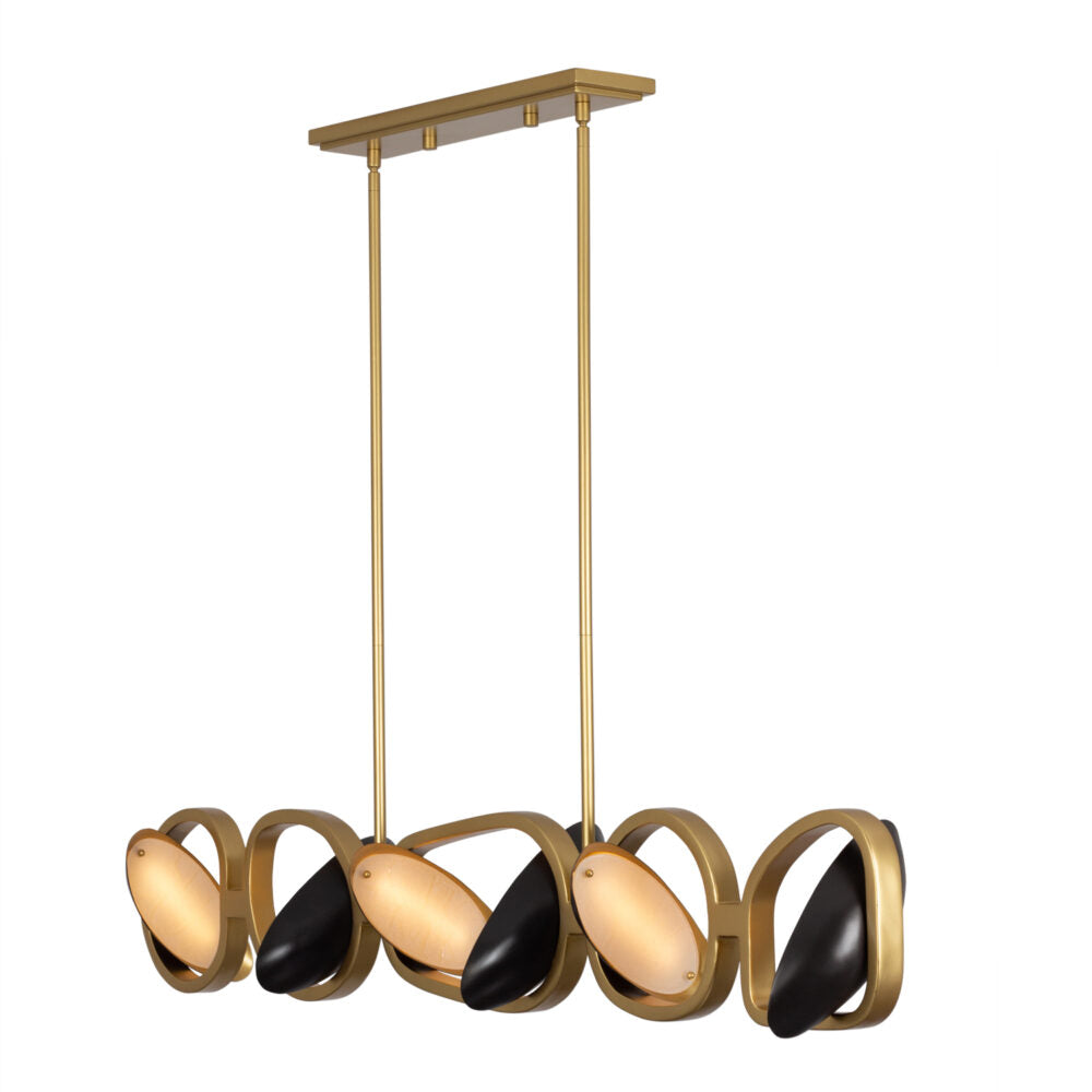 ONYX ISLAND LIGHT – Brushed Gold/Satin Bronze – 527261BGZ