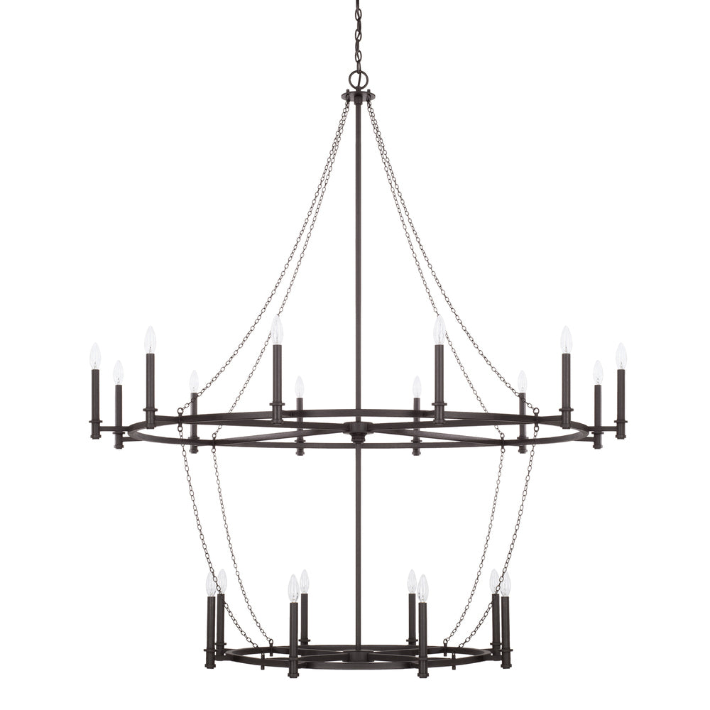 Capital Lighting LANCASTER 528702BI Chandelier Traditional - Black Iron