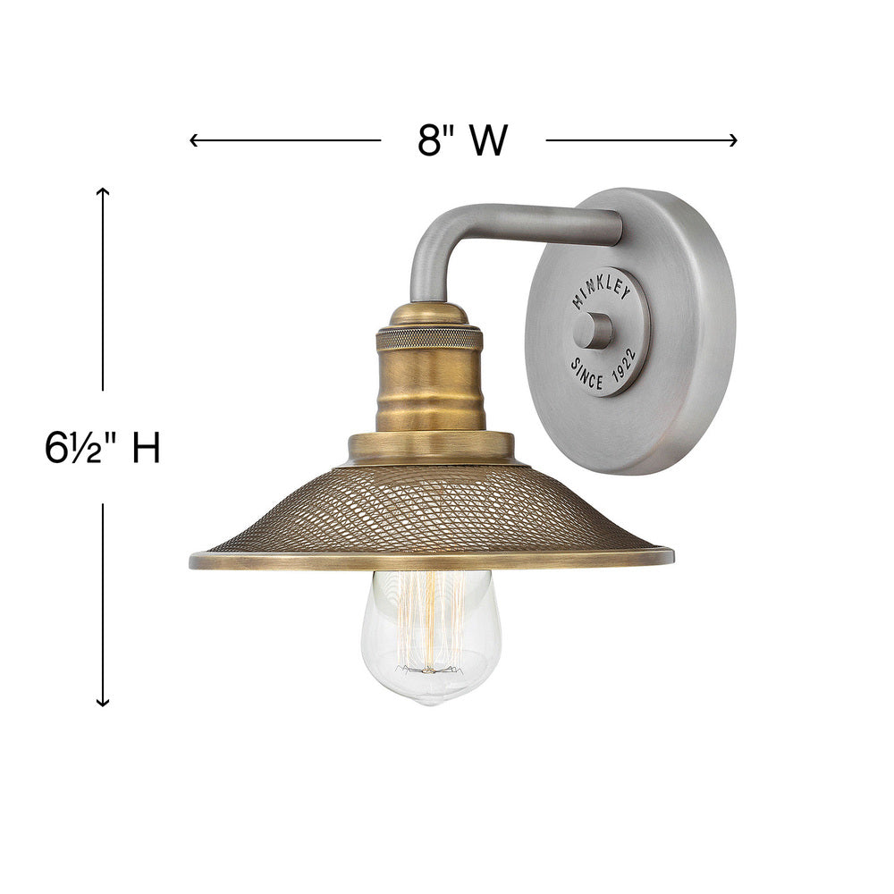 Hinkley Lighting RIGBY 5290AN Bathroom Fixture Industrial - Antique Nickel