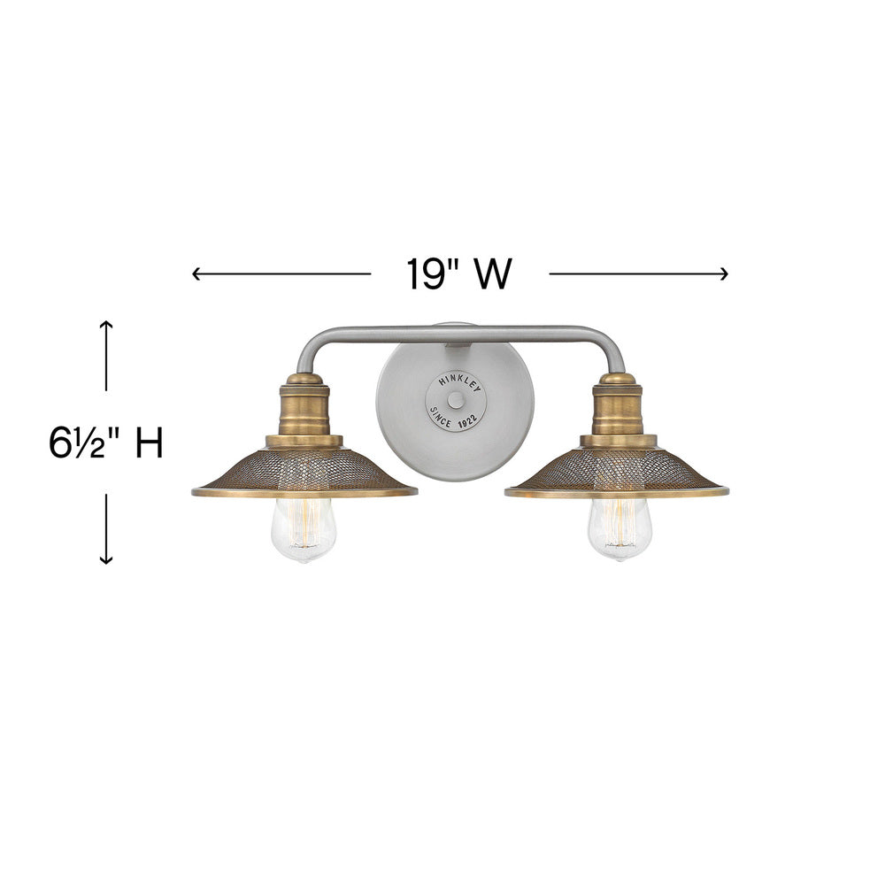 Hinkley Lighting RIGBY 5292AN Bathroom Fixture Industrial - Antique Nickel