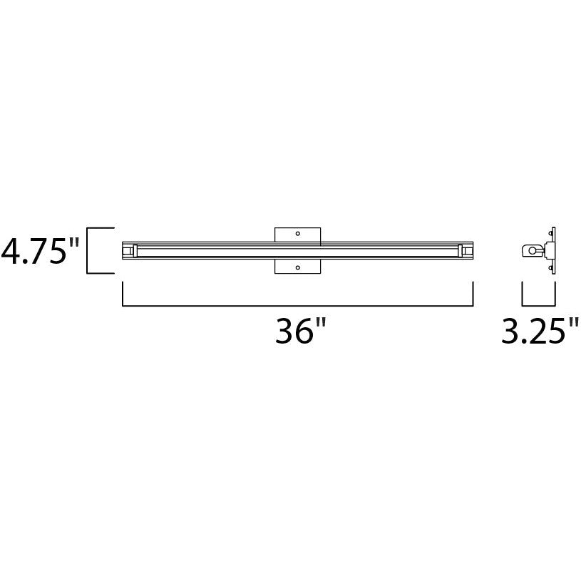 Maxim Lighting DIRECTOR 53034WTPC Bathroom Fixture Modern - Chrome