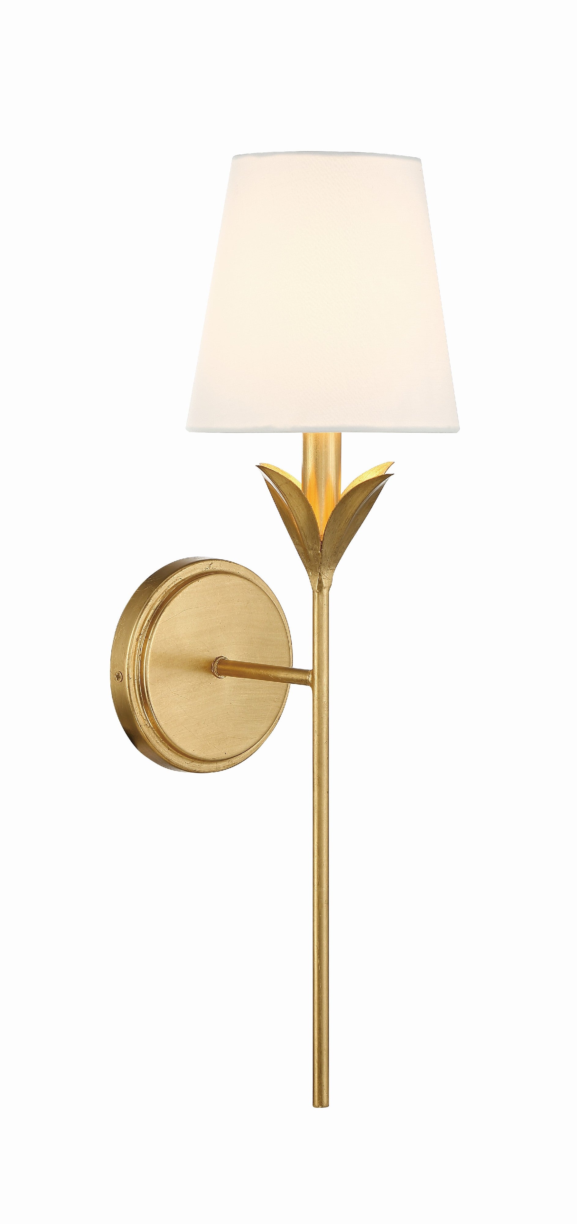 Crystorama Broche 531-GA – 6 Inch – 1 Light – Sconce – Antique Gold – Dry Rated
