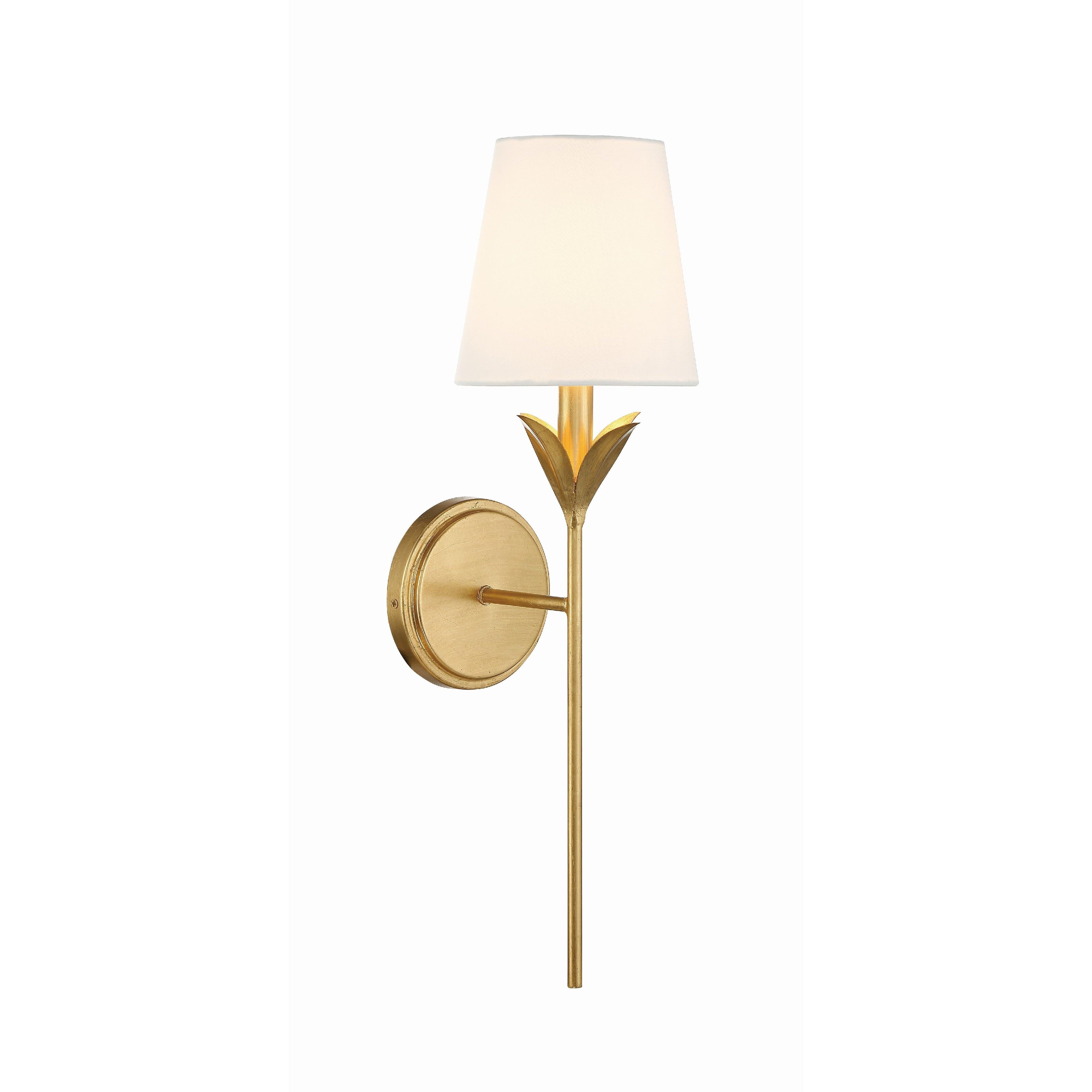 Crystorama Broche 531-GA – 6 Inch – 1 Light – Sconce – Antique Gold – Dry Rated