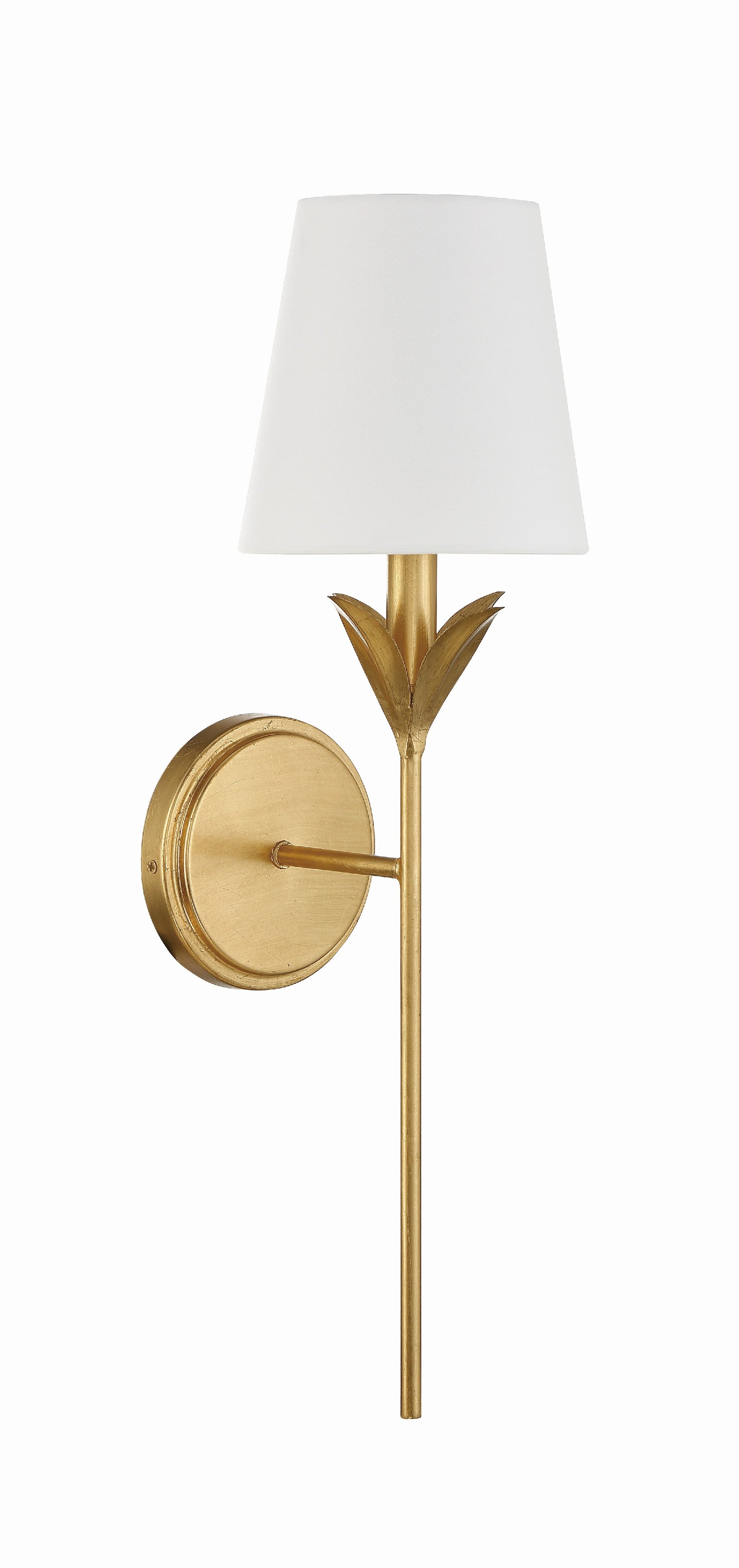 Crystorama Broche 531-GA – 6 Inch – 1 Light – Sconce – Antique Gold – Dry Rated