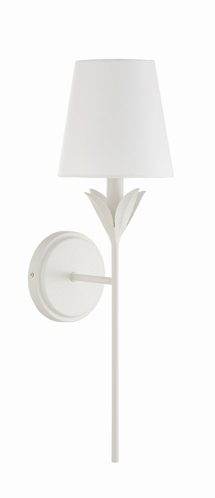 Crystorama BROCHE 531-MT Sconce Contemporary - Matte White