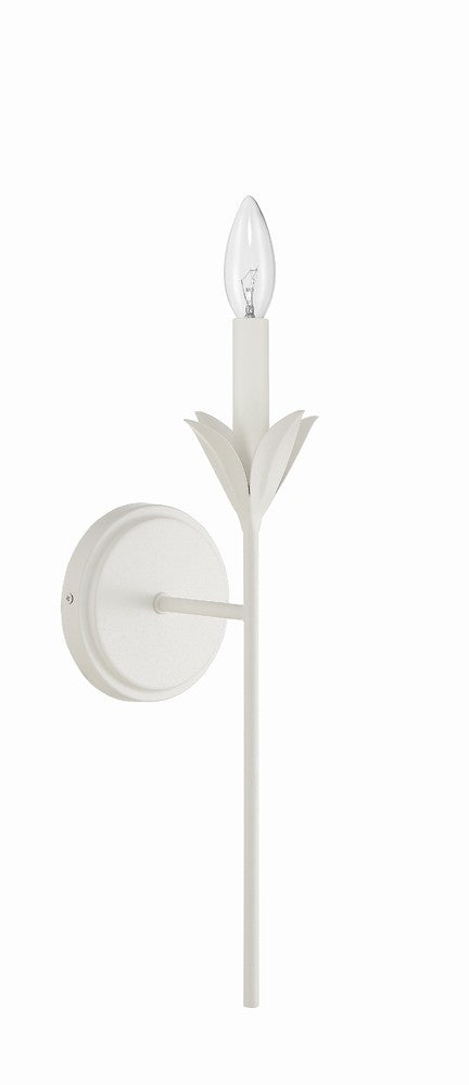 Crystorama BROCHE 531-MT Sconce Contemporary - Matte White