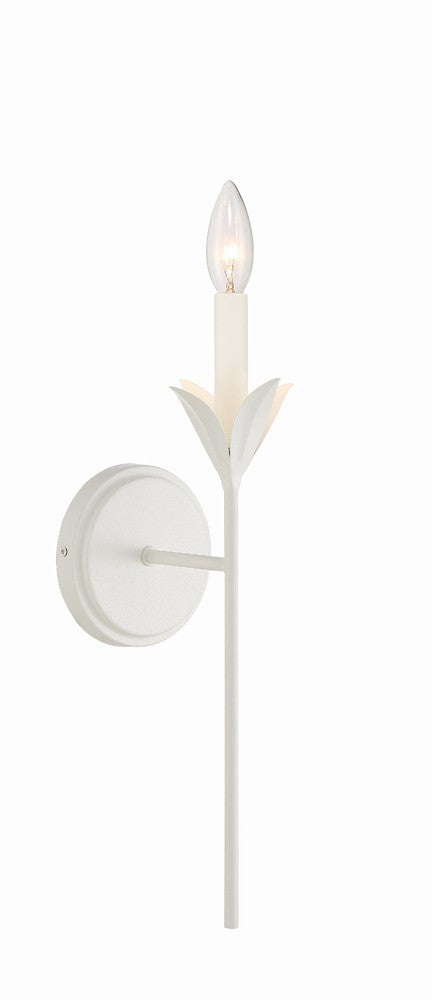 Crystorama BROCHE 531-MT Sconce Contemporary - Matte White