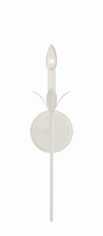 Crystorama BROCHE 531-MT Sconce Contemporary - Matte White