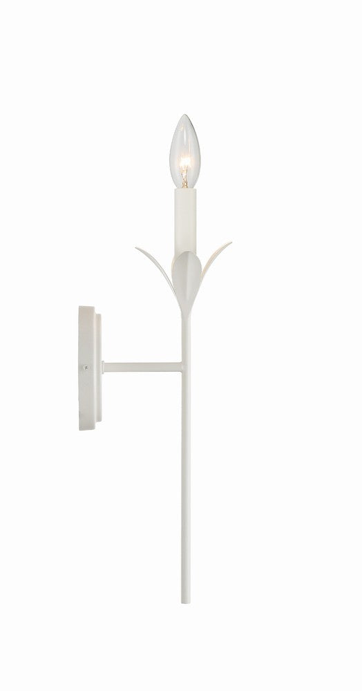 Crystorama BROCHE 531-MT Sconce Contemporary - Matte White