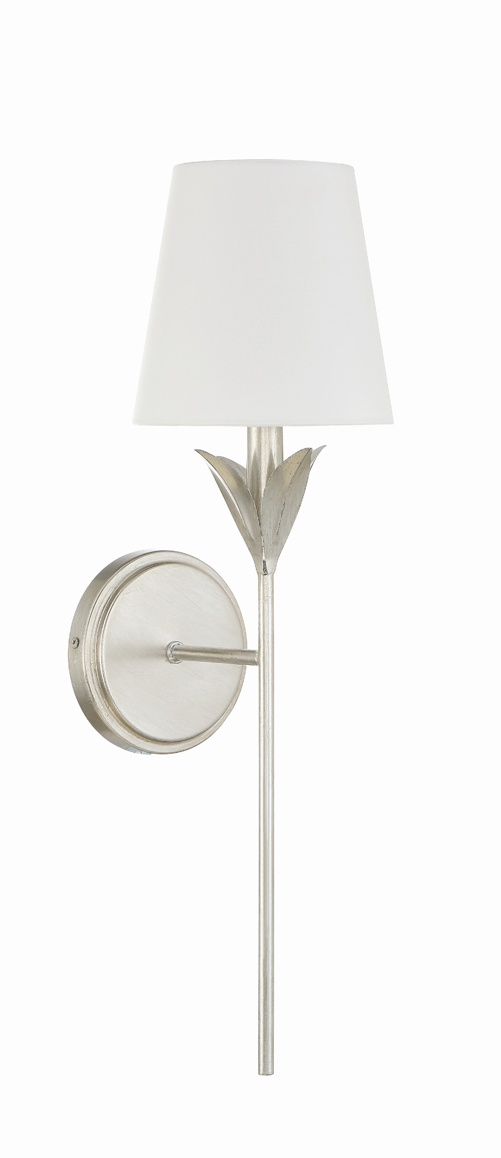 Crystorama Broche 531-SA – 6 Inch – 1 Light – Sconce – Antique Silver – Dry Rated