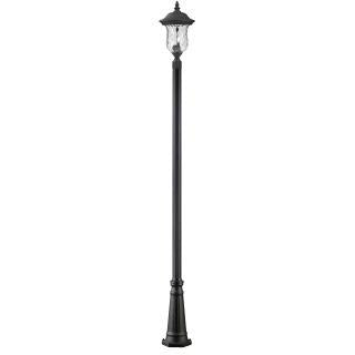 2 Light Outdoor Post Mounted Fixture-Clear Waterglass