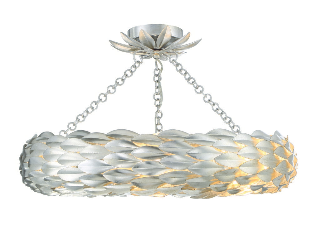 Crystorama BROCHE 536-SA_CEILING Chandelier Contemporary - Antique Silver