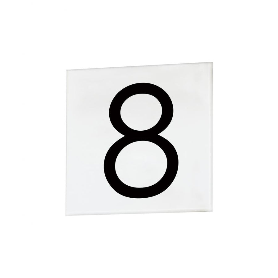 Maxim Lighting 53678WT 4 Inch Address Sans Serif Number 8 – White