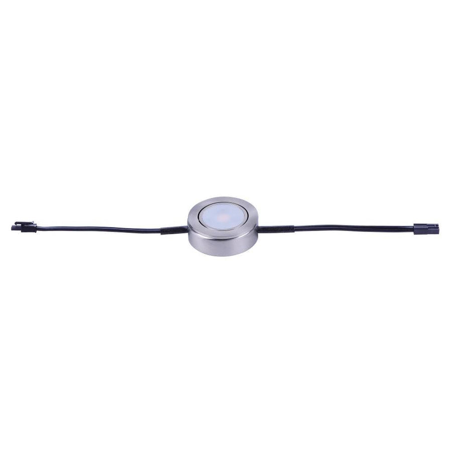 Maxim Lighting 53832SN CounterMax MX-LD-AC 2.75 Under Cabinet Disc Light - Satin Nickel