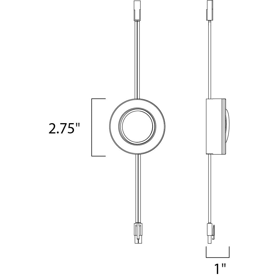 Maxim Lighting COUNTERMAX MX-LD-AC 53832SN Undercabinet Traditional - Nickel