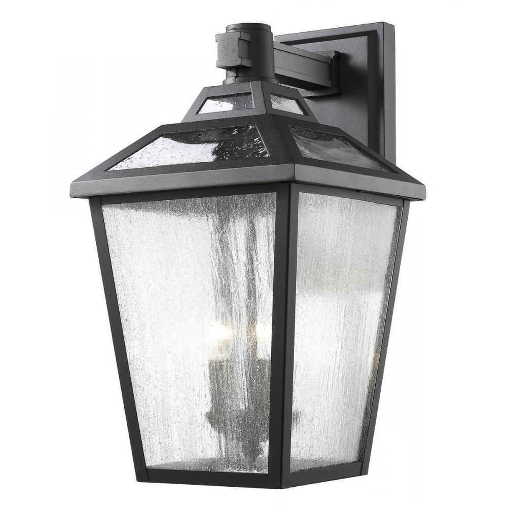 3 Light Outdoor Wall Light-Clear Seedy