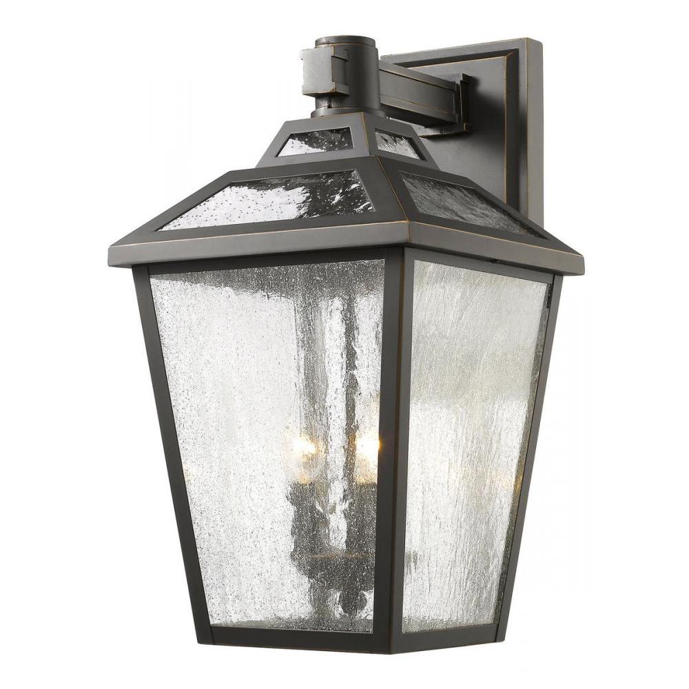 3 Light Outdoor Wall Light-Clear Seedy