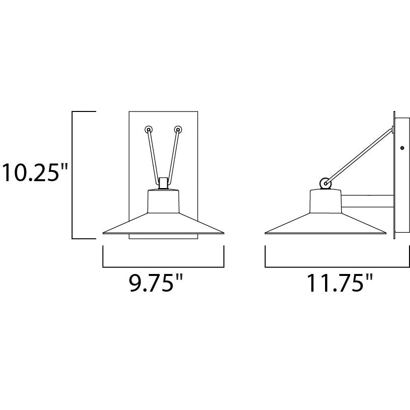 Maxim Lighting CIVIC 54363FTABZ Exterior Modern - Bronze