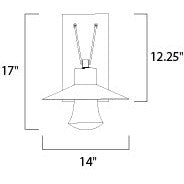 Maxim Lighting CIVIC 54364CLABZ Exterior Modern - Bronze