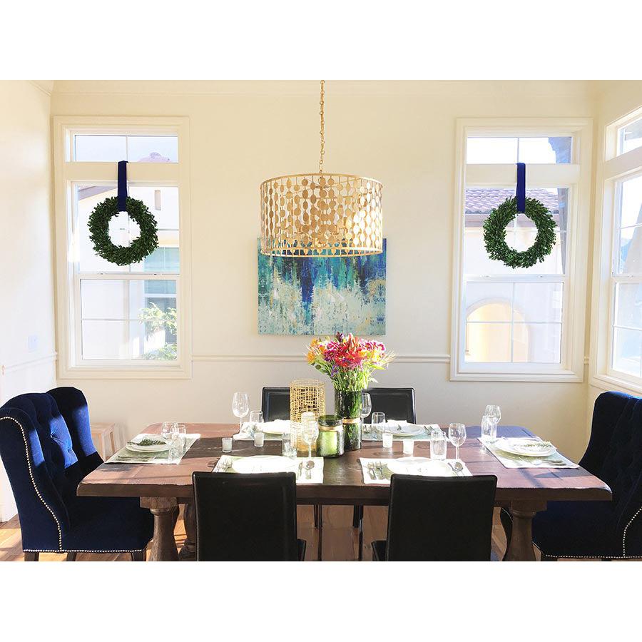 Crystorama Layla 546-GA – 23.75 Inch – 6 Light – Chandelier – Antique Gold – Damp Rated