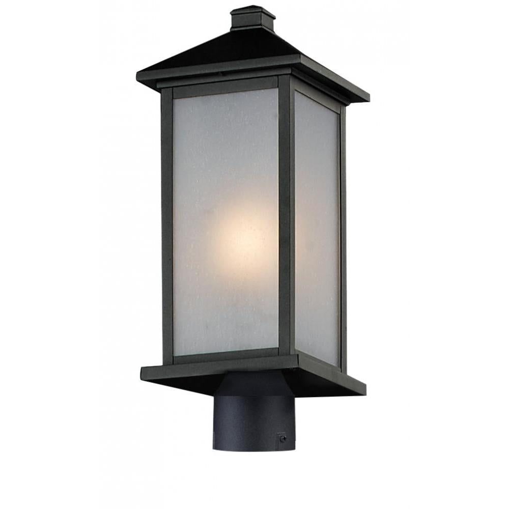 1 Light Outdoor Post Mount Fixture-White Seedy