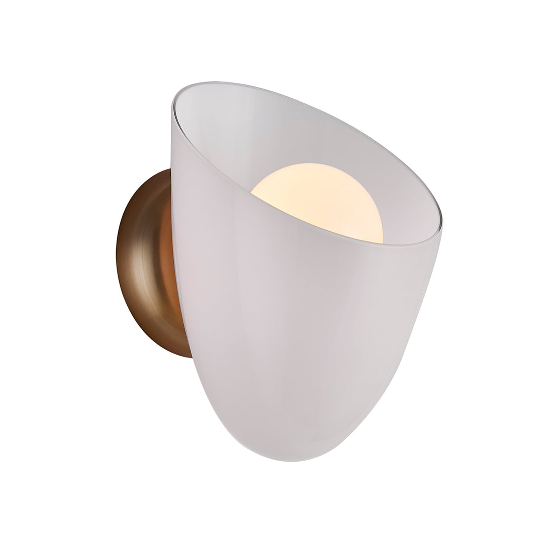 Cocoon 10-in 1 Light (40-watt) Winter Brass Wall Sconce