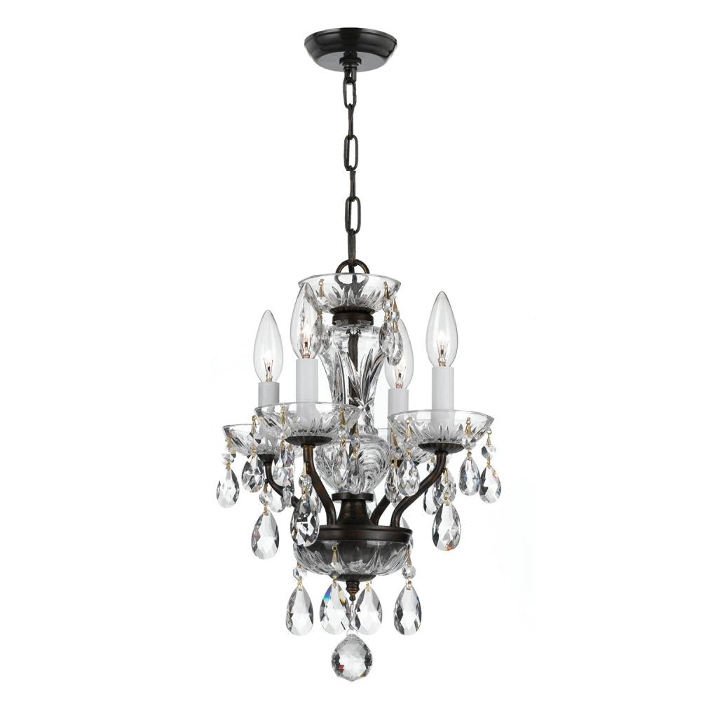 Crystorama TRADITIONAL CRYSTAL 5534-EB-CL-I Mini Chandelier Americana - English Bronze