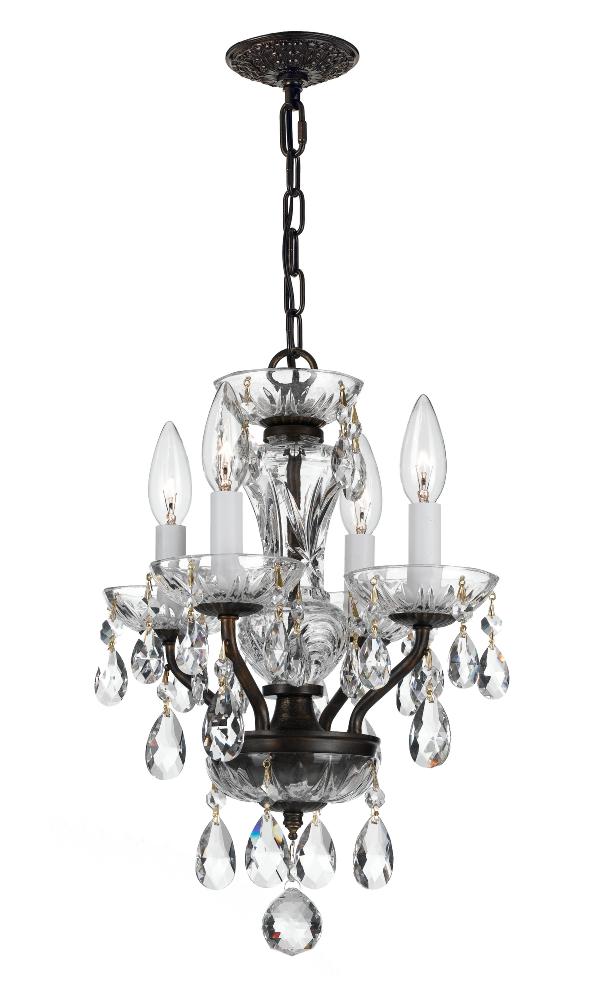 Crystorama TRADITIONAL CRYSTAL 5534-EB-CL-MWP Mini Chandelier Americana - English Bronze