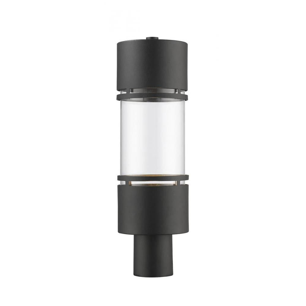 1 Light Outdoor Post Mount Fixture-Clear
