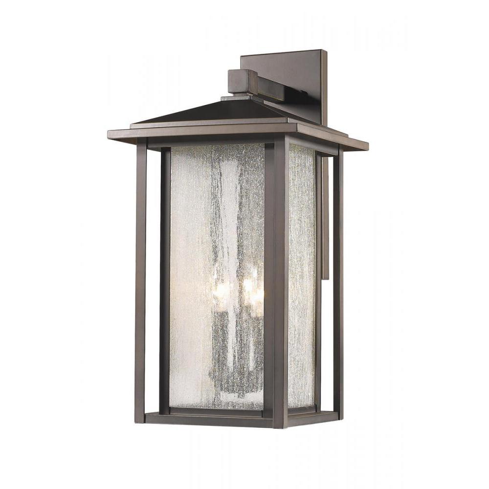 3 Light Outdoor Wall Light-Clear Seedy