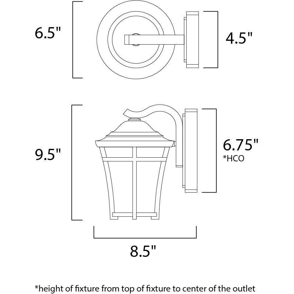 Maxim Lighting BALBOA DC LED E26 55502LACO Exterior Traditional - Copper