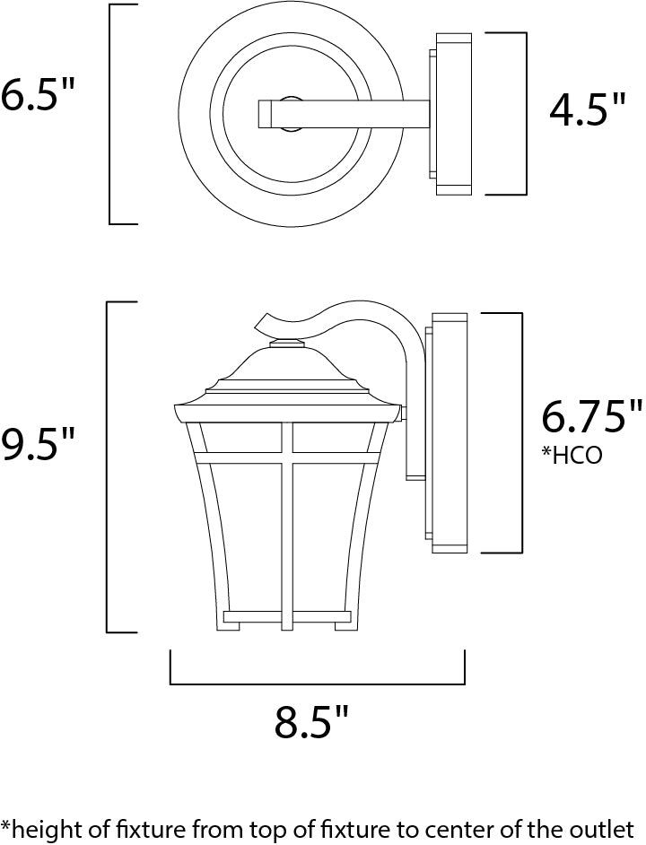 Balboa DC LED E26-Outdoor Wall Mount
