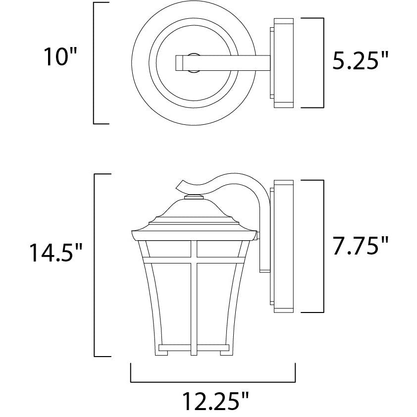 Maxim Lighting BALBOA DC LED E26 55504LACO Exterior Traditional - Copper